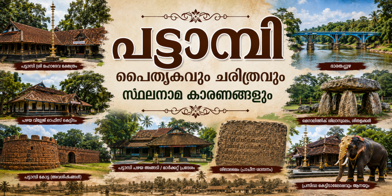 പട്ടാമ്പി നിയോജകമണ്ഡലത്തിന്റെ പൈതൃകവും ചരിത്രവും സ്ഥലനാമങ്ങളും