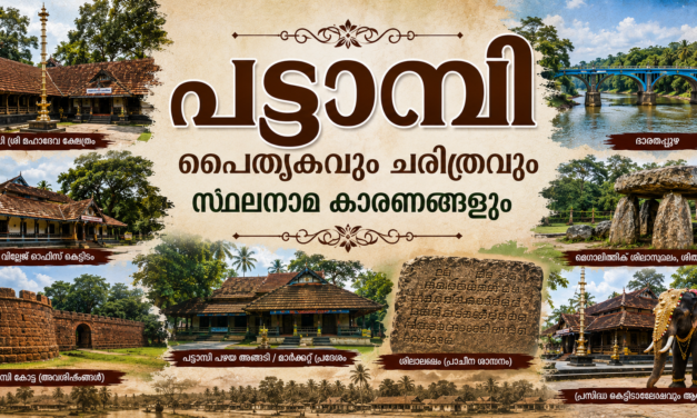 പട്ടാമ്പി നിയോജകമണ്ഡലത്തിന്റെ പൈതൃകവും ചരിത്രവും സ്ഥലനാമങ്ങളും