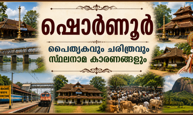 ഷൊർണൂർ നിയോജകമണ്ഡലത്തിന്റെ പൈതൃകവും ചരിത്രവും സ്ഥലനാമങ്ങളും