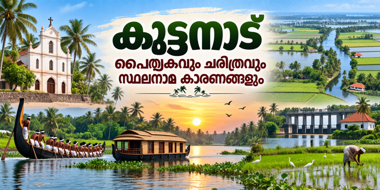 കുട്ടനാട് — വെള്ളത്തിനടിയിൽ നിന്ന് ഉയർന്നുവന്ന കേരളത്തിന്റെ പൈതൃകഭൂമി